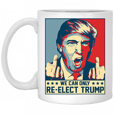 CubeBik We Can Only Re-Elect Trump 2020 Coffee Mug - Travel Mug - Water Bottle