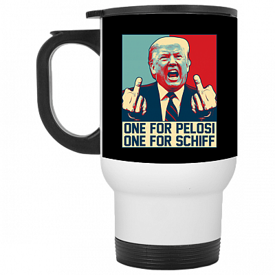 14 oz. White Travel Mug