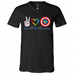 CubeBik Cute Peace Love Autism Awareness Sign Puzzle Piece Ribbon T-Shirt - Proud Mom Dad Autistic Son Daughter Shirt CubeBik Cute Peace Love Autism Awareness Sign Puzzle Piece Ribbon T-Shirt - Proud Mom Dad Autistic Son Daughter Shirt