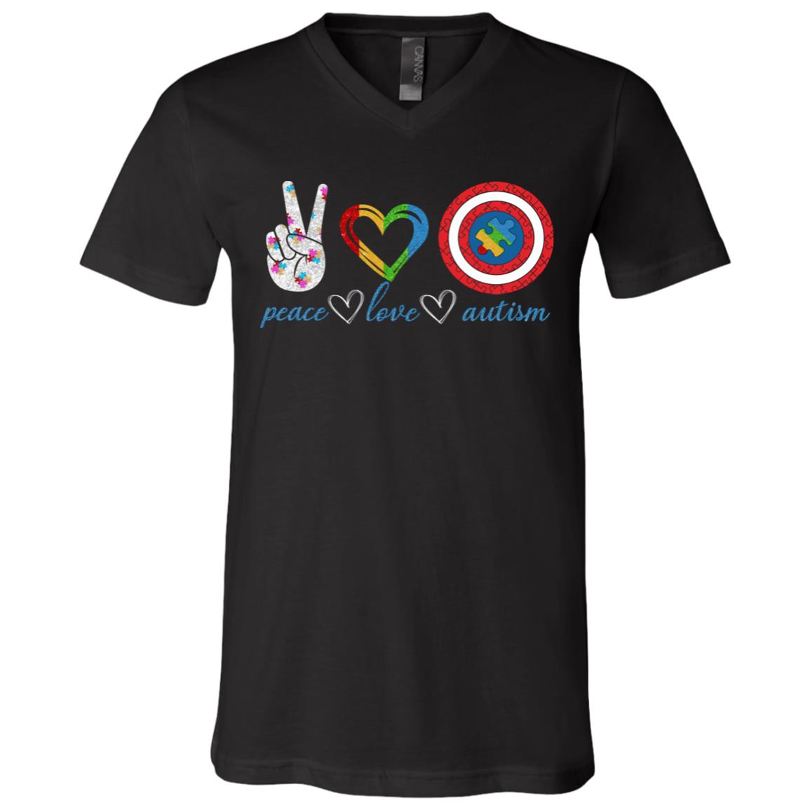 CubeBik Cute Peace Love Autism Awareness Sign Puzzle Piece Ribbon T-Shirt - Proud Mom Dad Autistic Son Daughter Shirt CubeBik Cute Peace Love Autism Awareness Sign Puzzle Piece Ribbon T-Shirt - Proud Mom Dad Autistic Son Daughter Shirt