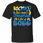 CubeBik Rockin' This Extra Chromosome Like A Boss World Down Syndrome Awareness Day Trisomy 21 Kid T-Shirt
