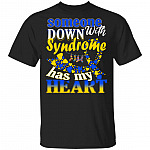 CubeBik Someone With Down Syndrome Has My Heart World Down Syndrome Awareness Day Trisomy 21 T-Shirt