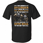 CubeBik I-Was-Born In December I Might Be The-Black-Sheep Of The Family I'm The One You Call Print On Back T-Shirt