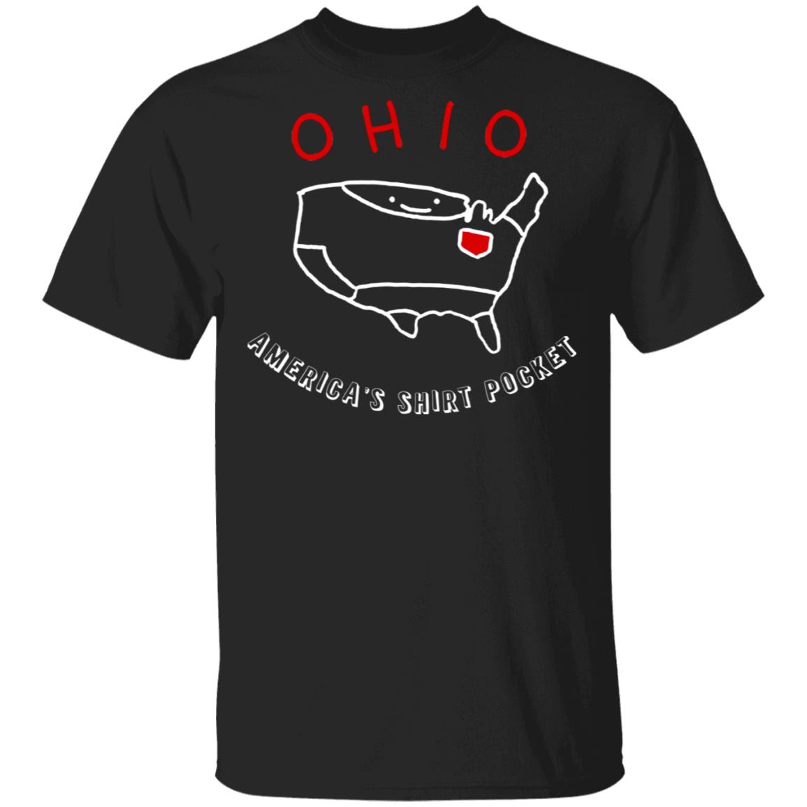 CubeBik Ohio America's Shirt Pocket T-Shirt CubeBik Ohio America's Shirt Pocket T-Shirt