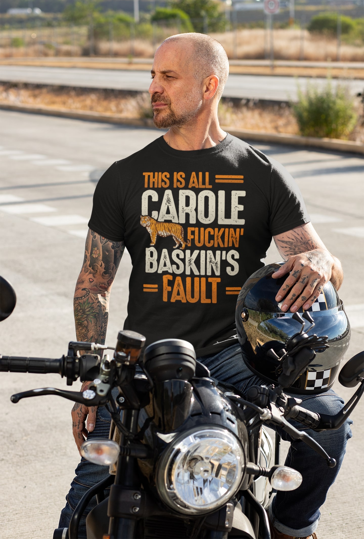 This Is Carole Fucking Baskin Fault Tiger Funny T-Shirt