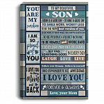 To My Beautiful Son Today Is A Good Day To Have A Great Day Framed Canvas Prints - Unframed Poster