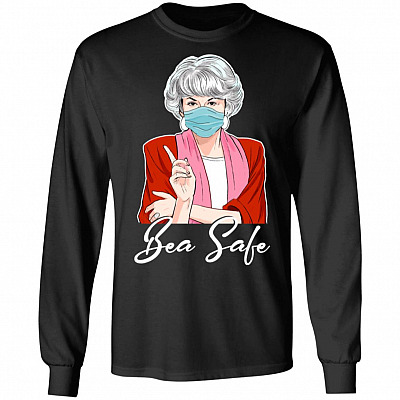 Bea Safe Hoodie Dorothy Golden Girl Quarantine Wear Mask Sweatshirt - Long Sleeve