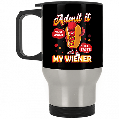 14 oz. Silver Travel Mug