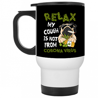 14 oz. White Travel Mug