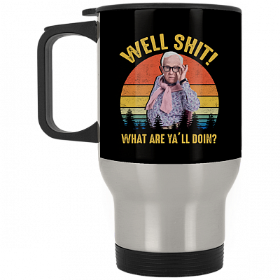 14 oz. Silver Travel Mug