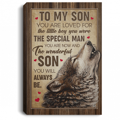 To My Son You Are Loved Wrapped Framed Canvas Prints - Son Gifts Home Decor Wall Art