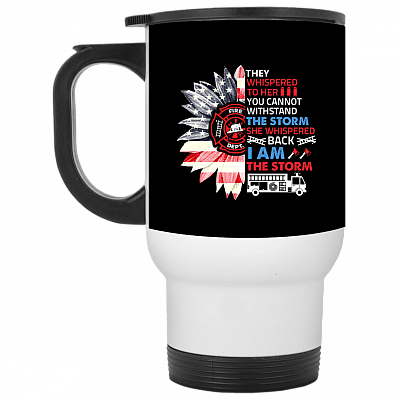 14 oz. White Travel Mug