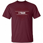 I Yam Couples - She's My Sweet Potato T-Shirt - Love You Forever Tee, Maroon, Unisex T-Shirt