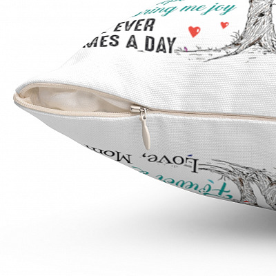 Alternative view of To My Daughter Once Upon A Time There Was A Girl Who Stole My Heart Mom Loves You Throw Pillow - Decorative Pillow