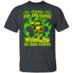 It's All Fun and Games Until You Meet My Irish Temper T-Shirt, Dark Heather, Unisex T-Shirt