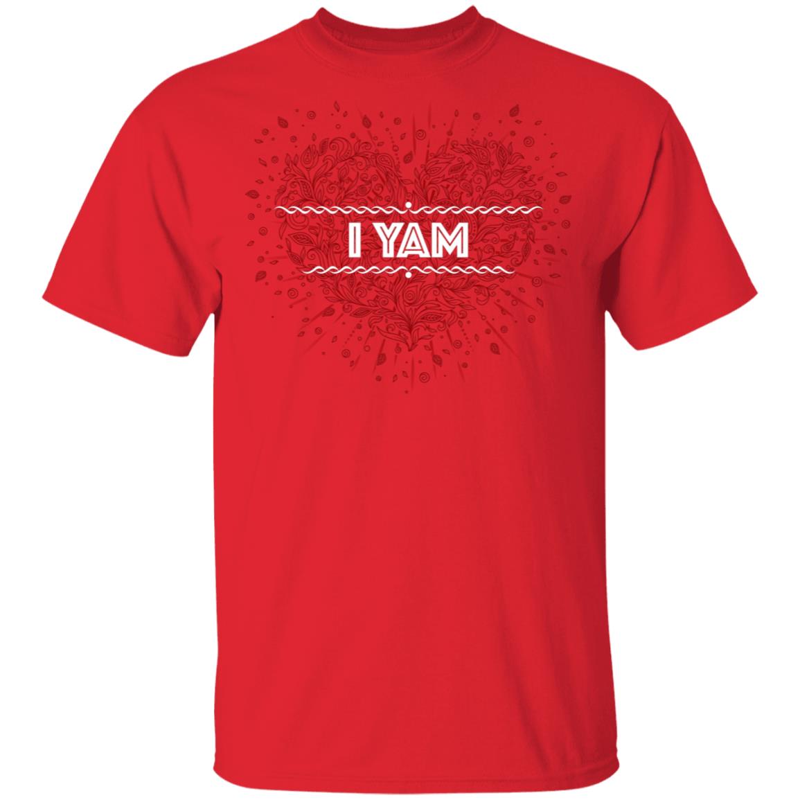 I Yam Couples - She's My Sweet Potato T-Shirt - Love You Forever Tee, Red, Unisex T-Shirt