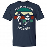 We're On The Mission from God T-Shirt - Vintage Shirt, Navy, Unisex T-Shirt