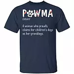 Pawma A Woman Who Proudly Claims Her Children's Dogs As Her Granddogs T-Shirt - Pawma Shirt, Navy, Unisex T-Shirt Pawma A Woman Who Proudly Claims Her Children's Dogs As Her Granddogs T-Shirt - Pawma Shirt, Navy, Unisex T-Shirt