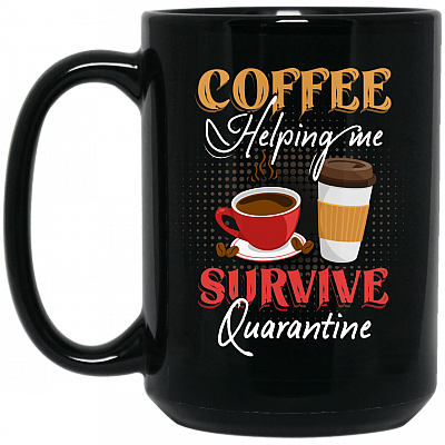 15 oz. Black Mug