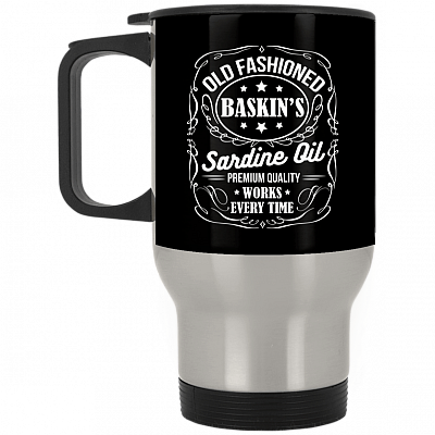 14 oz. Silver Travel Mug