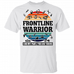 Frontline Warrior - I Do My Parts - You Do Yours T-Shirt - V Neck, White, Unisex T-Shirt