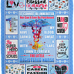 Nurse It Cannot Be Inherited nor Can It Ever Be Purchased Fleece Blanket - Sherpa Blanket