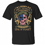 I'm A Grumpy Old Army Veteran Shirt - Funny Old Veteran Shirt, Black, Unisex T-Shirt