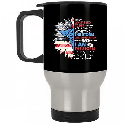 14 oz. Silver Travel Mug