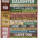 To My Beautiful Daughter Today Is A Good Day To Have A Great Day Love You Forever From Mom Fleece Blanket - Sherpa Blanket, White, Cozy Plush Fleece Blanket - 30x40