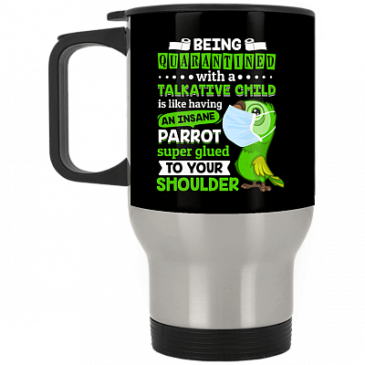 14 oz. Silver Travel Mug