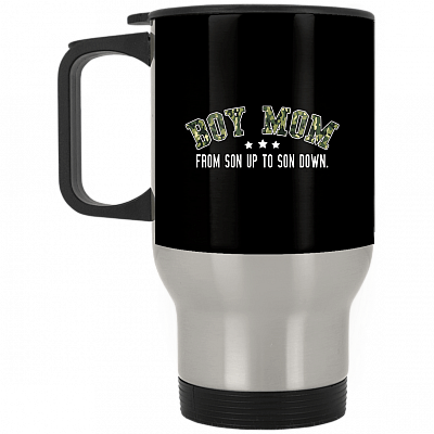 14 oz. Silver Travel Mug