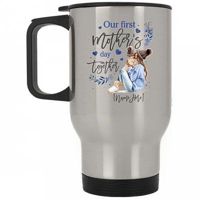 14 oz. Silver Travel Mug