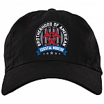 Brotherhood Of American Essential Workers Twill Cap - High-Profile Snapback -Trucker Hat, Black, Brushed Twill Dad Cap