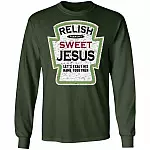 Psalm 34:3 Relish Sweet Jesus Let's Exalt His Name Together Hoodie - Long Sleeve - Sweatshirt, Forest Green, Long Sleeve Psalm 34:3 Relish Sweet Jesus Let's Exalt His Name Together Hoodie - Long Sleeve - Sweatshirt, Forest Green, Long Sleeve