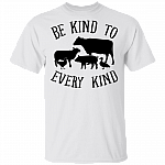 Vegetarian Be Kind To Every Kind Vegan T-shirt, White, Unisex T-Shirt