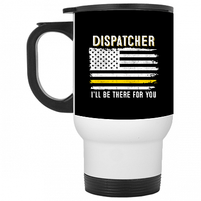 14 oz. White Travel Mug