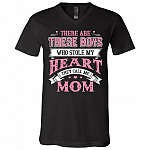 There Are These Boys Who Stole My Heart They Call Me Mom Funny Saying T-Shirt - V-Neck, Black, V-Neck T-Shirt There Are These Boys Who Stole My Heart They Call Me Mom Funny Saying T-Shirt - V-Neck, Black, V-Neck T-Shirt