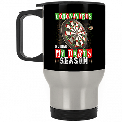 14 oz. Silver Travel Mug