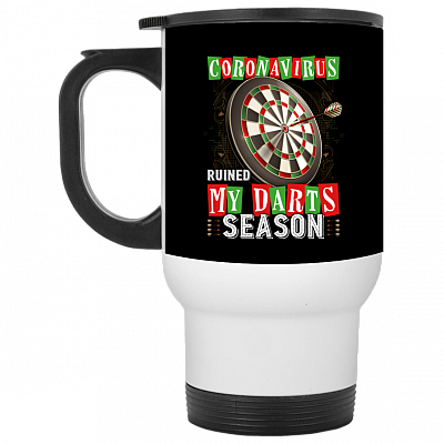 14 oz. White Travel Mug