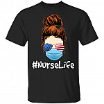 Nurse Life Wearing American Flag Glasses T-Shirt - Nurse Gifts, Black, Unisex T-Shirt Nurse Life Wearing American Flag Glasses T-Shirt - Nurse Gifts, Black, Unisex T-Shirt