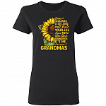 Some Grandmas Cuss And Will Kick Your Ass If You Mess With Their Grandkids Ladies T-Shirt - Me Grandmas Shirt, Black, Ladies T-Shirt