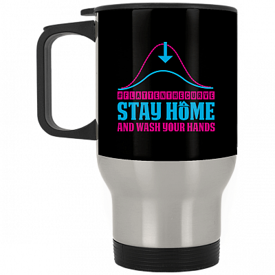 14 oz. Silver Travel Mug