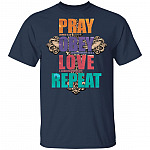 Pray Obeyyy Love Repeattt - Christian T-Shirt, Navy, Unisex T-Shirt