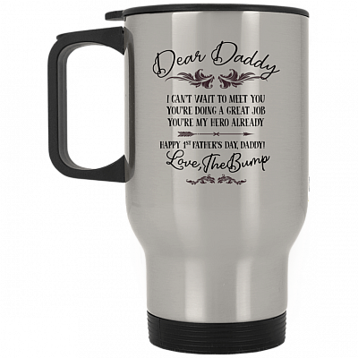 14 oz. Silver Travel Mug