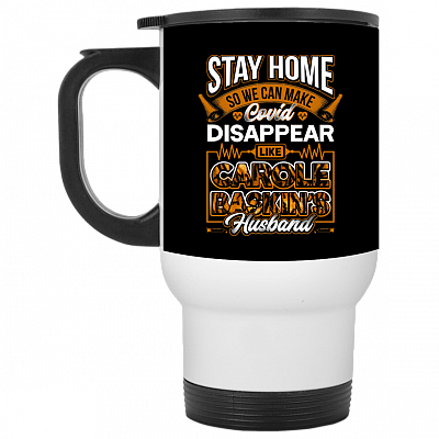 14 oz. White Travel Mug