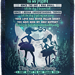 To My Mom Since The Day I Was Small Fleece Blanket - Premium Sherpa Blanket - Woven Blanket, White, Cozy Plush Fleece Blanket - 50x60