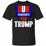 "Young Democrats for Trump 2020 Re-Elect Trump T-Shirt ", Black, Unisex T-Shirt