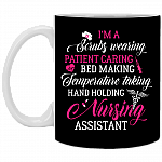 I'm A Scrubs Wearing Patient Caring Ceramic Coffee Mug - Nurse Appreciation Gifts Mug