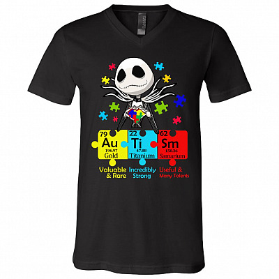 Autism Valuable Rare Incredibly Strong Useful Talents T-Shirt - V-Neck