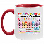 Periodic Table Of Human Emotions Ceramic Accent Mug - Funny Mug